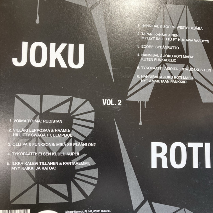 V/A - Joku roti vol.2 (FIN/2017) LP (VG+/VG+)